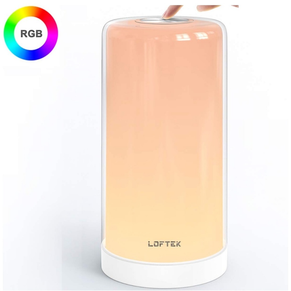 NEW Touch Lamp Bedside,Dimmeble RGB Color Changing